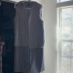 Long faux vest